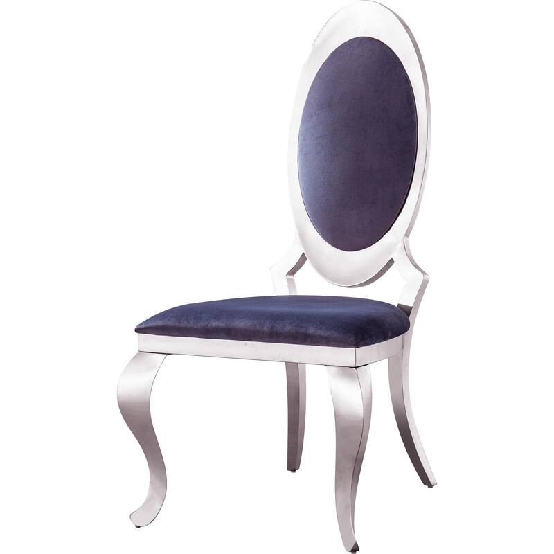 Dining Chair with Oval Backrest Set of 2