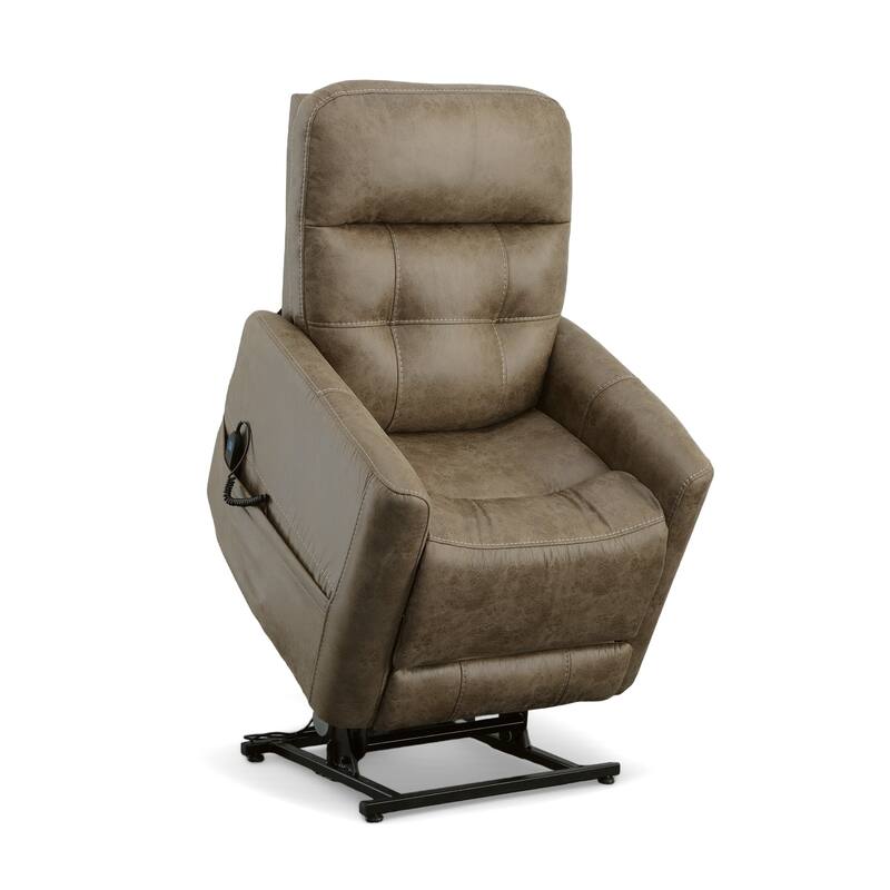 Kenner Sand Power Lift Recliner with Power Headrest & Lumbar by Flexsteel