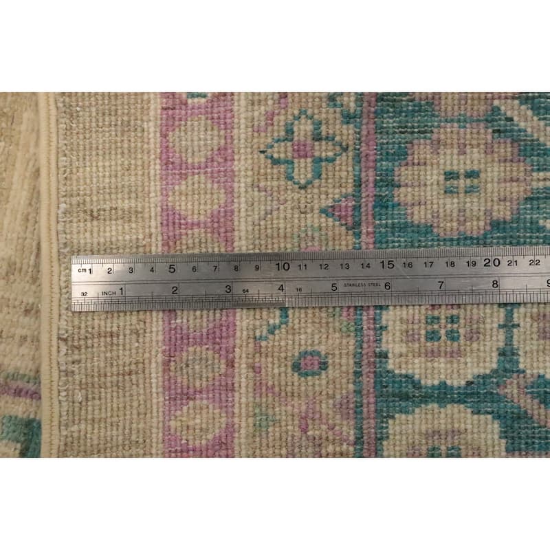 Hand Knotted Oriental 100% Wool Carpet Traditional Floral Brown Ziegler Area Rug - 9' 9'' X 8' 1''