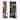 Full Length Mirror 360° Swivel Jewelry Cabinet with LED Light, Velvet Interior & Key Lock - White/Brown