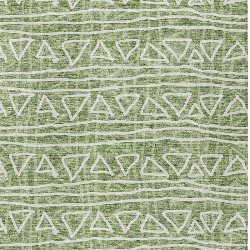 HomeRoots Geometric Transitional Rectangle Outdoor Rug
