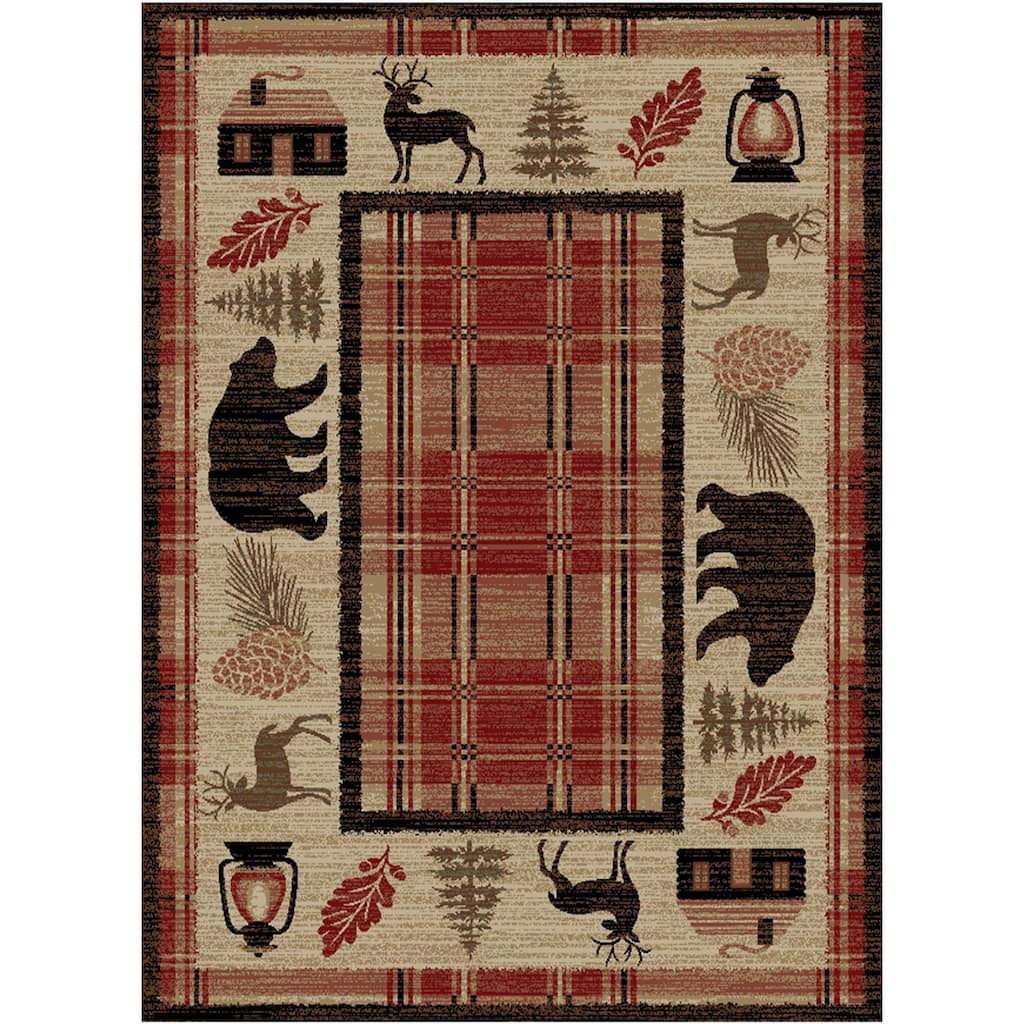 Hearthside Cabin Fever Red Lodge Area Rug