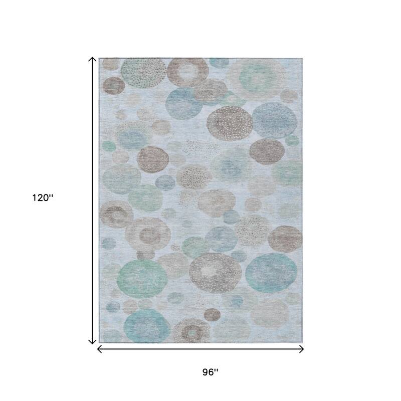 HomeRoots Geometric Transitional Rectangle Outdoor Rug