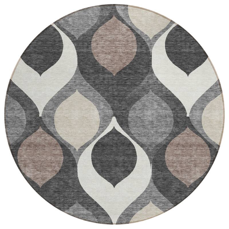 Machine Washable Indoor/ Outdoor Chantille Contemporary Geo Rug