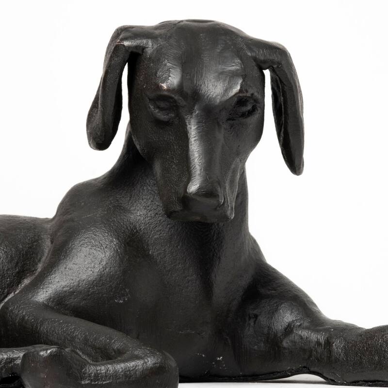 Czar Black Metal Labrador Retriever - 11.0L x 6.8W x 4.8H