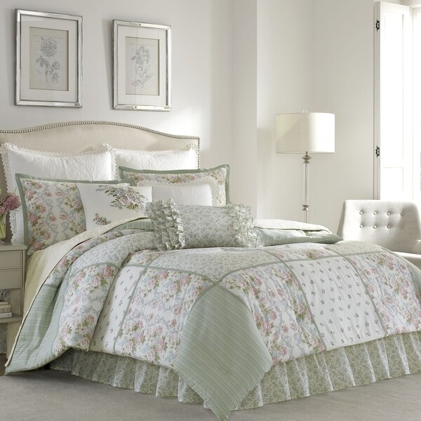 Top Product Reviews for Laura Ashley Wisteria Pink Comforter Set - 29030425  - Overstock