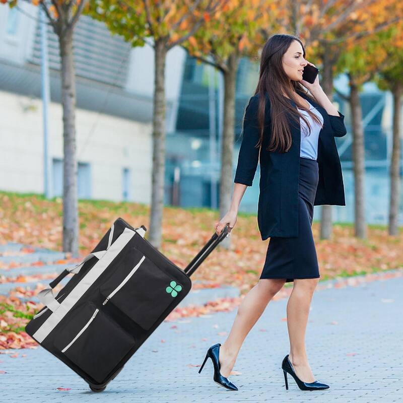 DoCred Suitcase Sets with Garment Rack and Wheel, Dance Bag