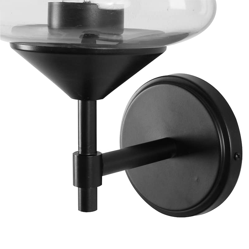Industrial 1-Light Wall Sconce - 9.0"L x 8.0"W x 14.3"H