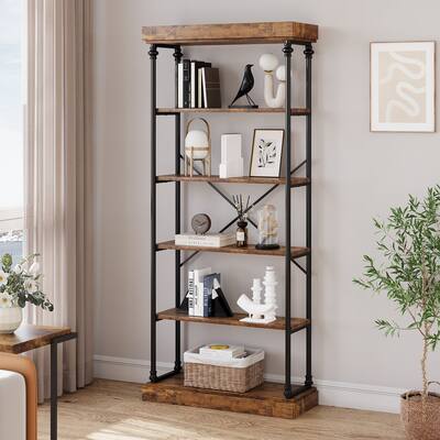 6 Tier Book Rack Storage Bookshelf
