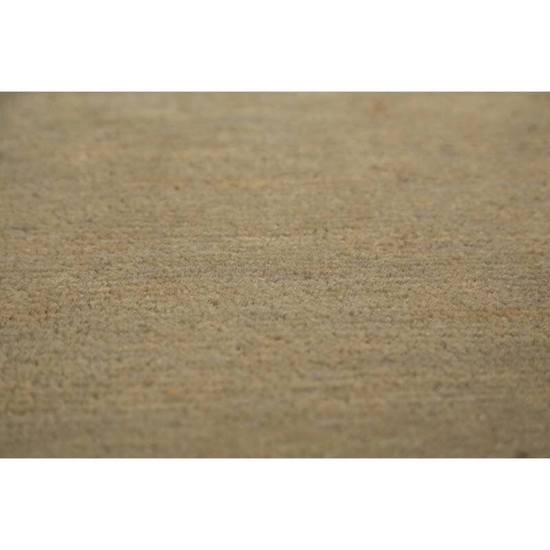 Green Gabbeh Oriental Runner Rug Hand-Knotted Hallway Wool Carpet - 2'8" x 10'9"