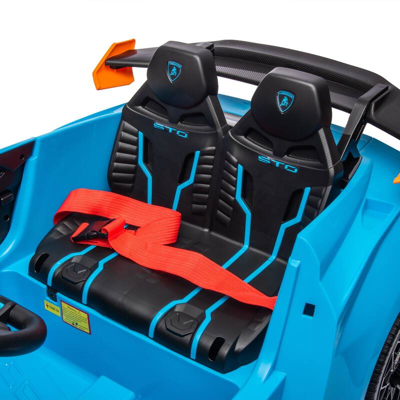 Licensed Lamborghini Ride-On Car for Kids with Bluetooth, Drifting, and LED Lights