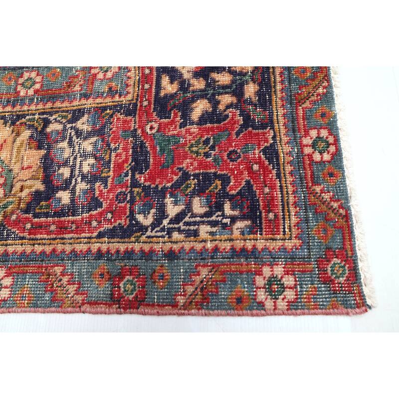 ECARPETGALLERY Hand-knotted Antalya Vintage Red Wool Rug - 9'2 x 11'9