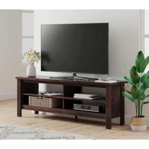 Farmhouse TV Stand for 55 or 65 inch TV Entertainment Center