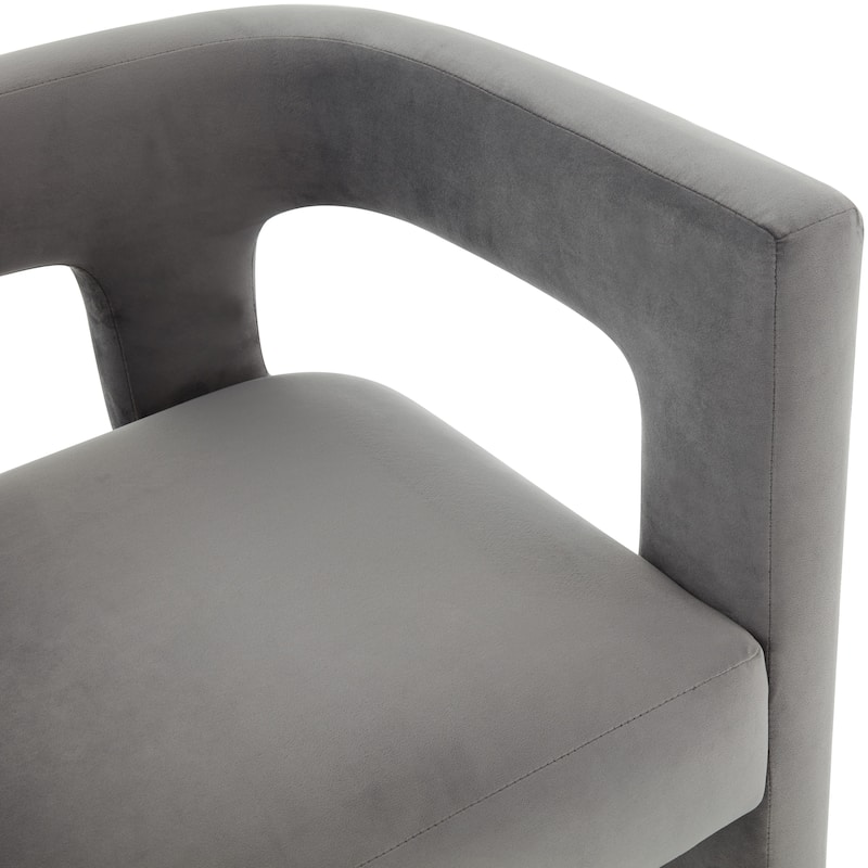 SAFAVIEH Couture Deandre Cut Out Accent Chair (Fully Assembled) - 24.8 IN W x 20.8 IN D x 26.8 IN H