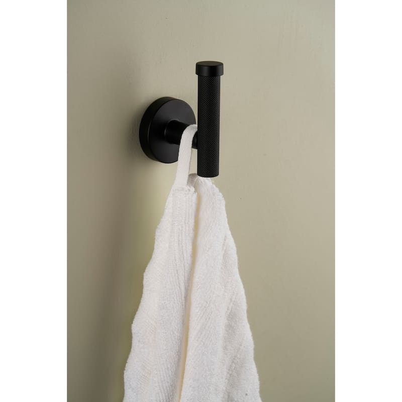 Alno A9381-HOOK-SMOOTH Vita Bella 2" Wide Modern Smooth Bar Bathroom