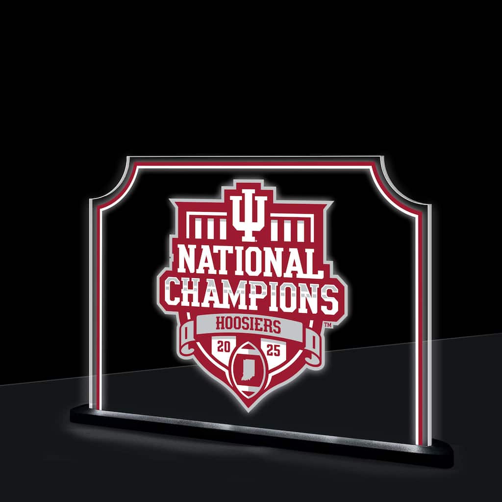 Indiana University CFP National Champions Rectangle Desklite LED Decor