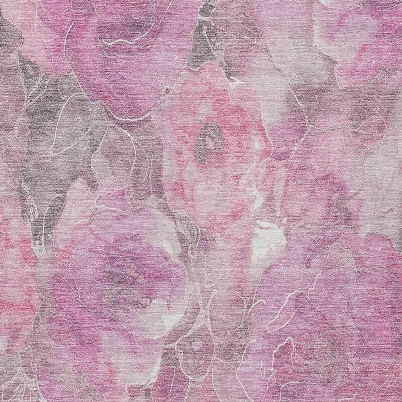 HomeRoots Floral Transitional Rectangle Outdoor Rug