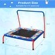 preview thumbnail 3 of 6, 36 Inch Kids Indoor Outdoor Square Trampoline with Foamed Handrail