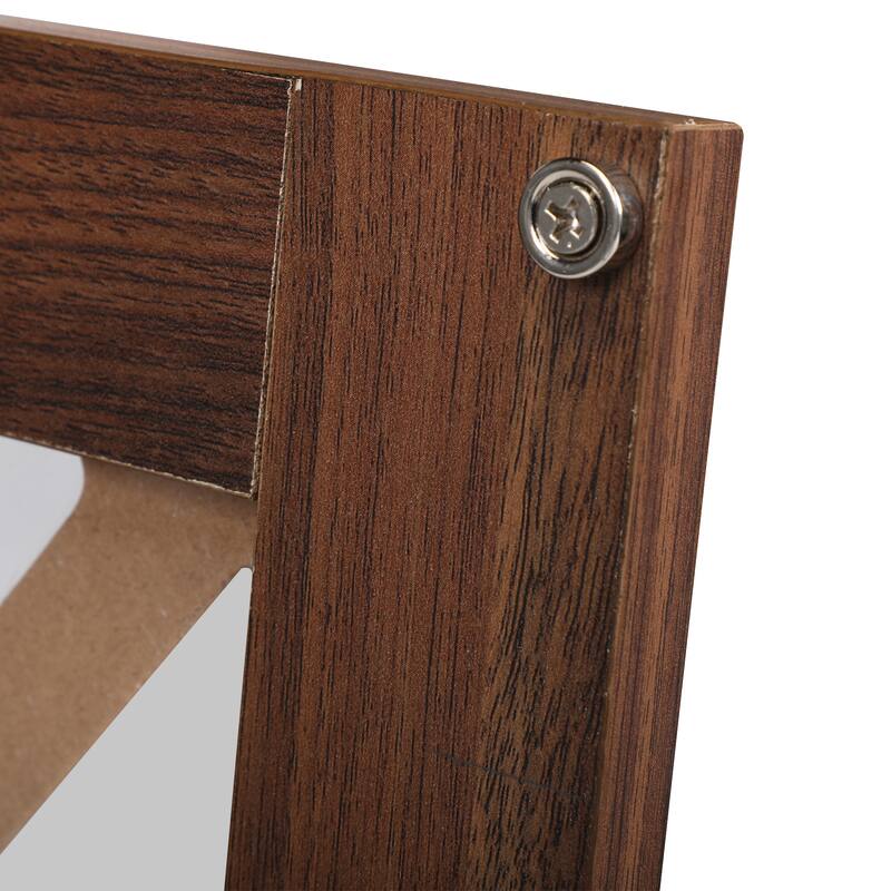 Set of 2 Industrial Nightstand Bedside End Table with Door