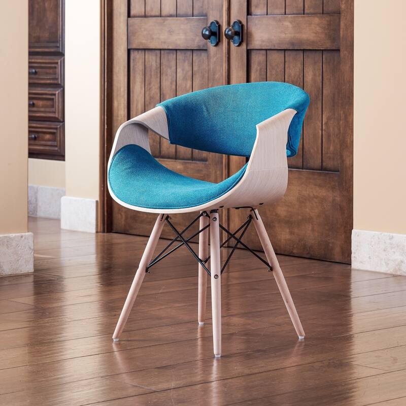 Carson Carrington Contemporary Teal Velvet Accent Chair