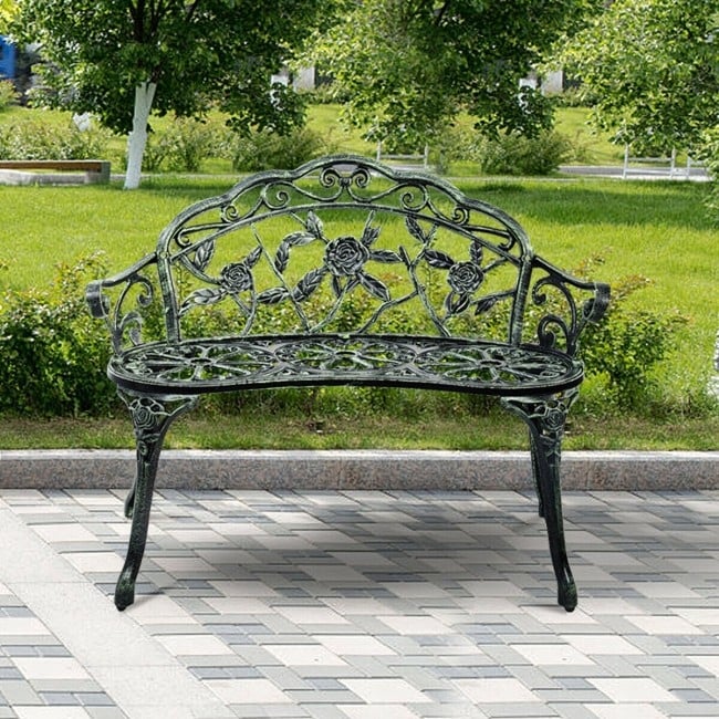 Aluminum outdoor bench seat deals