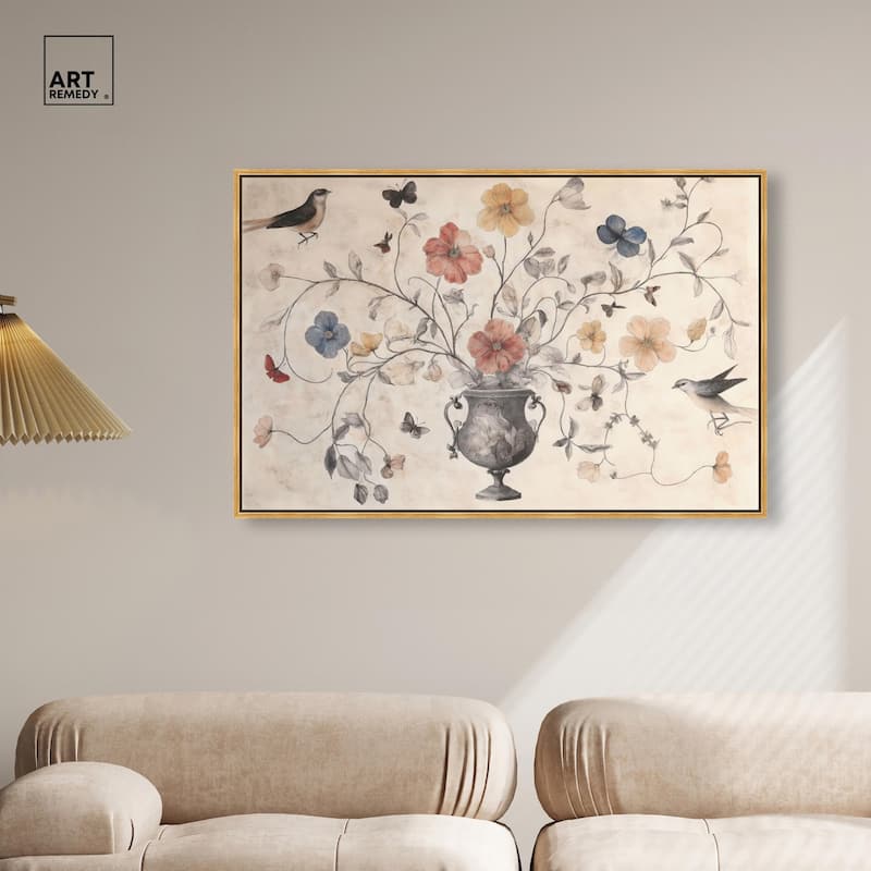 Antique Bouquet Canvas by Art Remedy