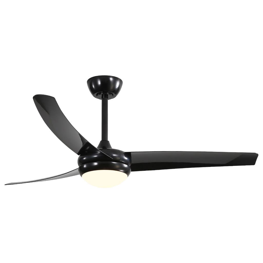 52" 3-Blade Reversible LED Ceiling Fan with Remote Control