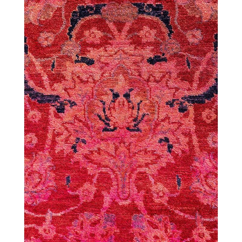 Contemporary Overdyed Wool Hand Knotted Area Rug - 6' 1" x 8' 10"