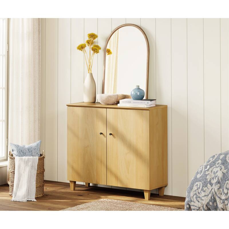 Buffet Cabinet with 3 Compartments for Dining Room, 32.4"H Sideboard