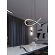 preview thumbnail 7 of 15, AFX Celeste LED Pendant Light 32" - Black