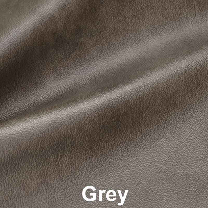 Made in USA Vernon Top Grain Leather Sofa Bed, Loveseat and Chair Set - Grey