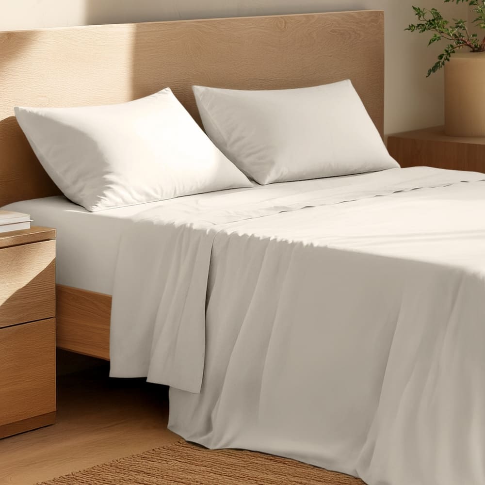 Bare Home Organic Cotton Sheet Set - Crisp Percale Weave