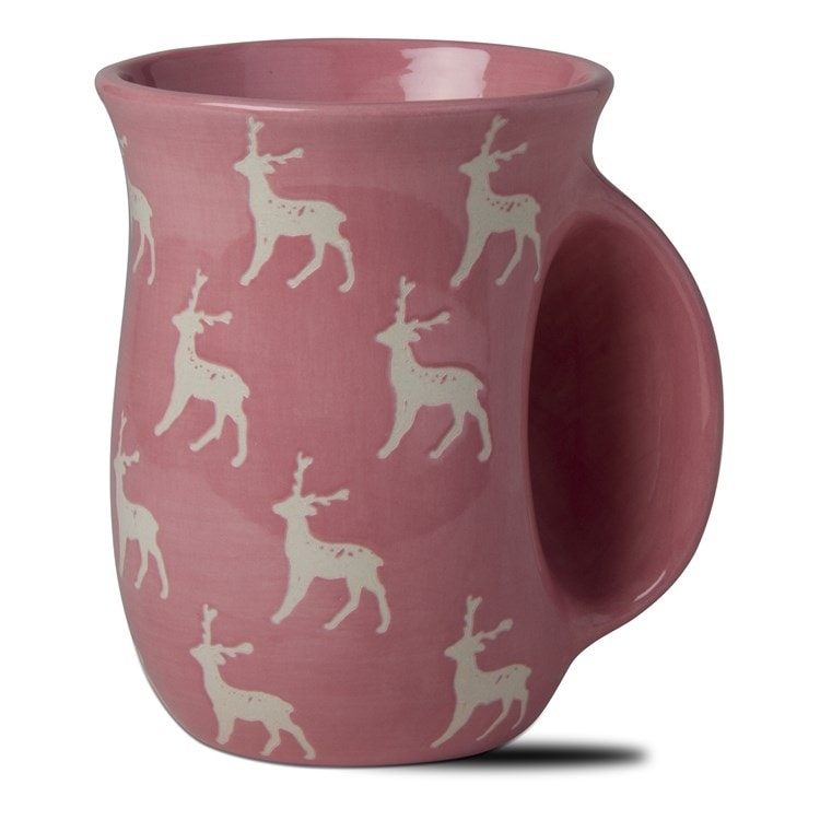 16 oz. Joyful Deer Hand Warmer Christmas Stoneware Mug