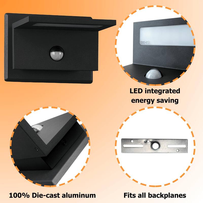 Wall Light Outdoor LED Wall Mount Lamp Modern Wall Mount Sconce Lantern Fixture for Porch Front Door