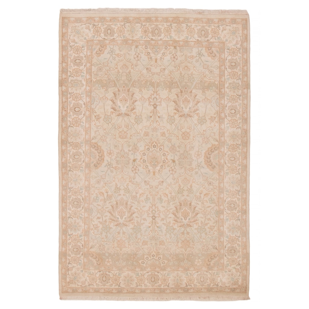 ECARPETGALLERY Hand-knotted Pako Persian 18 Of 20 Khaki Wool Rug - 4'1 x 6'1