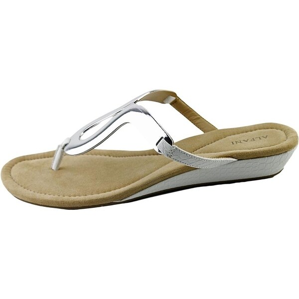 Alfani Womens Farynn Split Toe Casual Platform Sandals