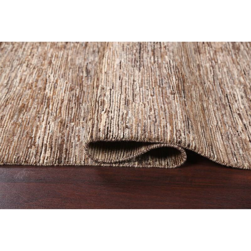Contemporary Gabbeh Kashkoli Area Rug Wool Hand-knotted Foyer Carpet - 4'9" x 6'8"