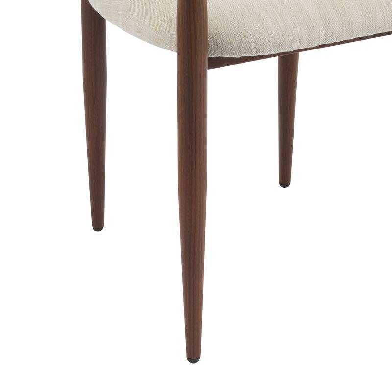 Modern Industrial Elmore Upholstered Dining Chairs (Set of 2) with Iron Frame by Christopher Knight Home