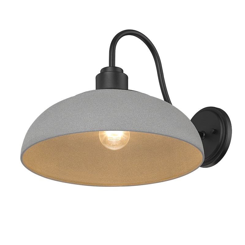 Levitt 13.63" Wide 1-Light Natural Black Outdoor Wall Light
