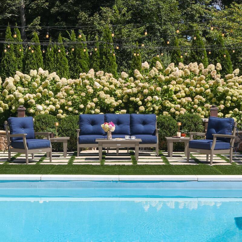 HIGHWOOD Lehigh 6-Piece Couch and Chair Deep Seating Set