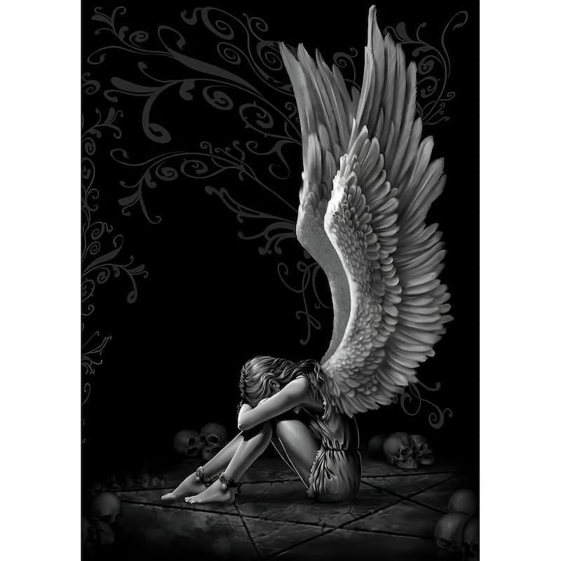 Spiral - Enslaved Angel Art Poster - 24 x 36 Inch