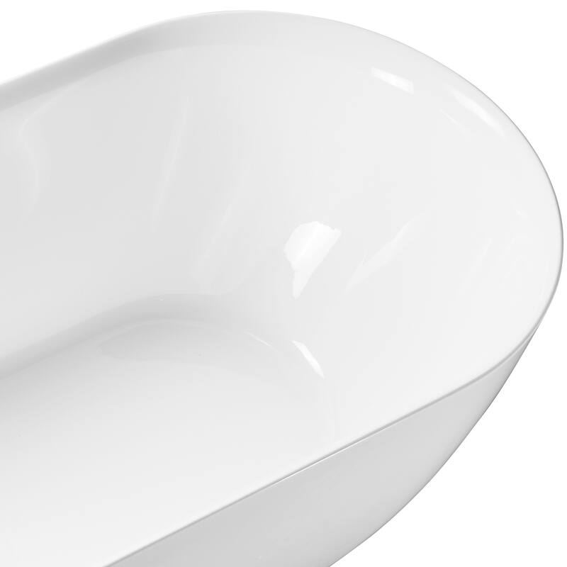 Freestanding Pure Acrylic Sheet Bathtub With Drainage and Overflow