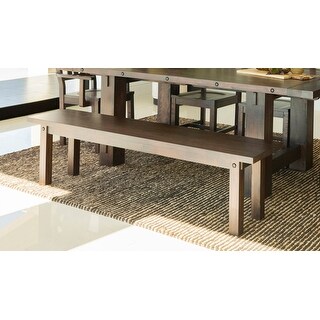 Wickham Vintage Java Rectangular Wooden Bench - Bed Bath & Beyond ... image.