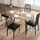 preview thumbnail 30 of 29, Dining Table Set for 2, Kitchen Table Chairs Set of 2 with PU Upholstered Cushion