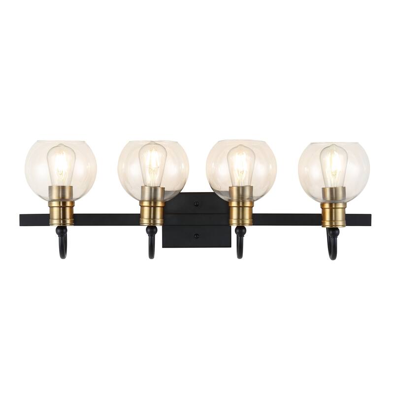 Kurtz Iron/Glass Rustic Vintage LED Vanity Light, by JONATHAN Y