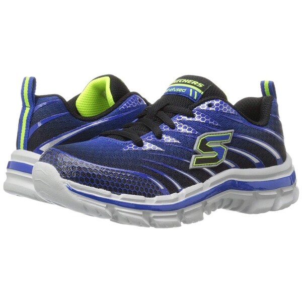 skechers boys nitrate memory foam trainers black