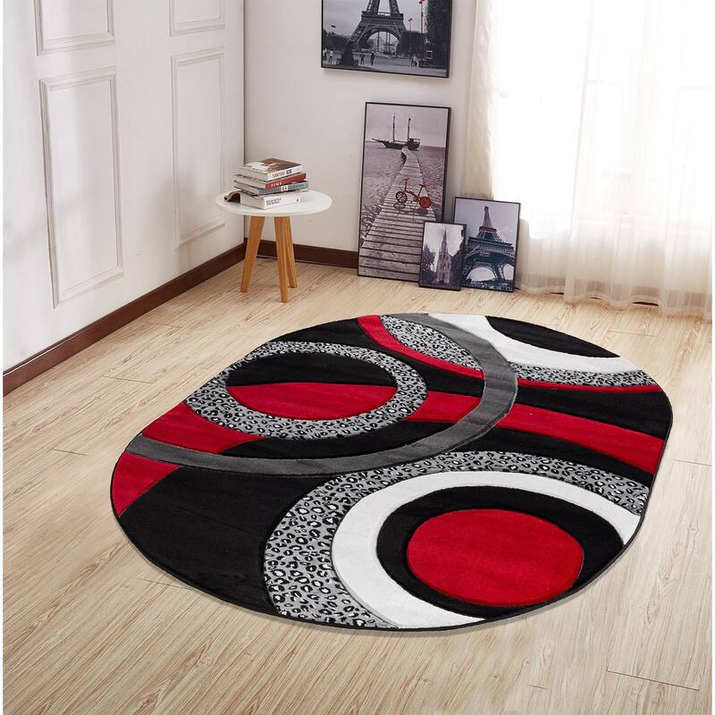 Orelsi Collection Abstract Area Rug