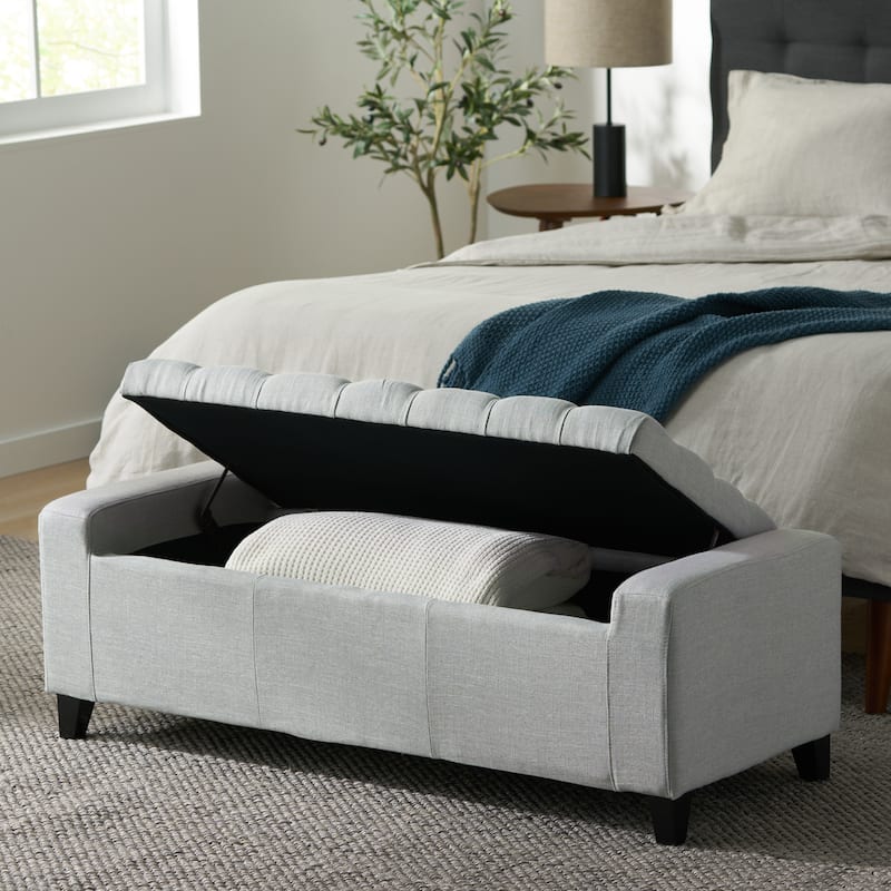 Guernsey Ottoman -  Light Grey