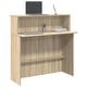 preview thumbnail 1 of 8, vidaXL Reception Desk Sonoma Oak Engineered Wood Standard Reception Desk