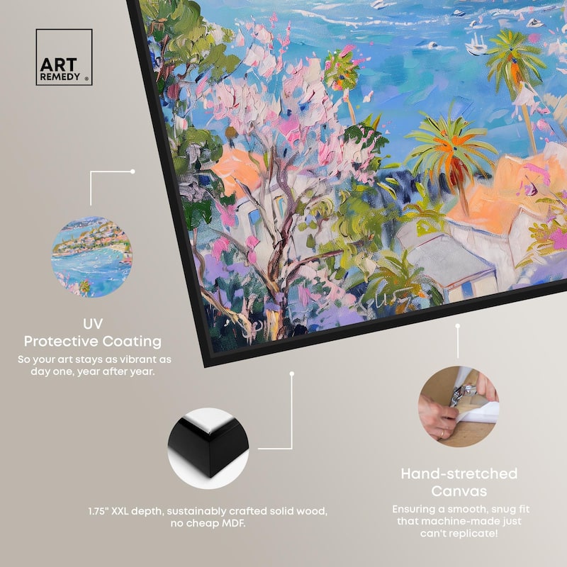 Hillside Harbor View I Canvas by Art Remedy